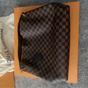 Louis Vuitton Dark Brown Checkered Tote